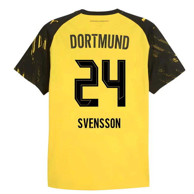 Enthusiastic Dortmund Borussia Dortmund Authentic Home Shirt Svens...