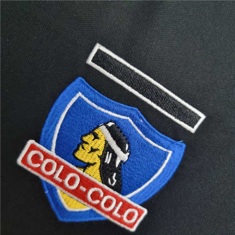 Colo-Colo Retro Soccer Jersey 1999 Black Away Football Shirt -