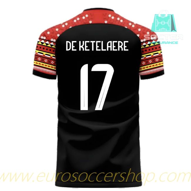 Authentic 2024-25 Collection Belgium Away Football Shirt Libero (De Ketelaere 17)