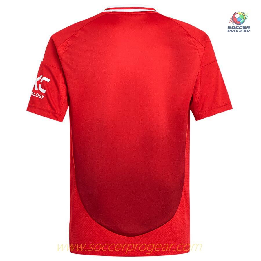 Kids Edition Manchester United Home Soccer Shirt 2024-25 Edition