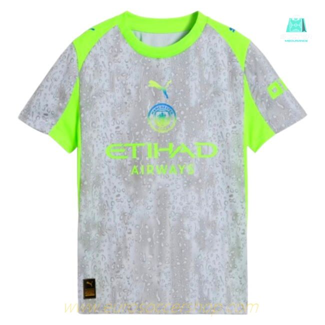 2025-2026 Man City Third Shirt (Kids) (Your Name)