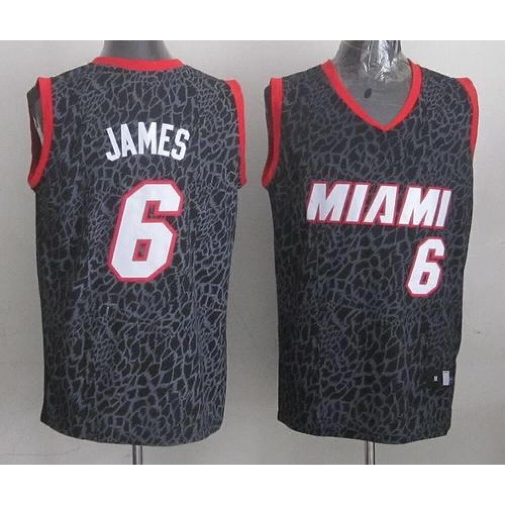 Fan Favorite Value Men's Miami Heat #6 LeBron Black Basketball Jersey