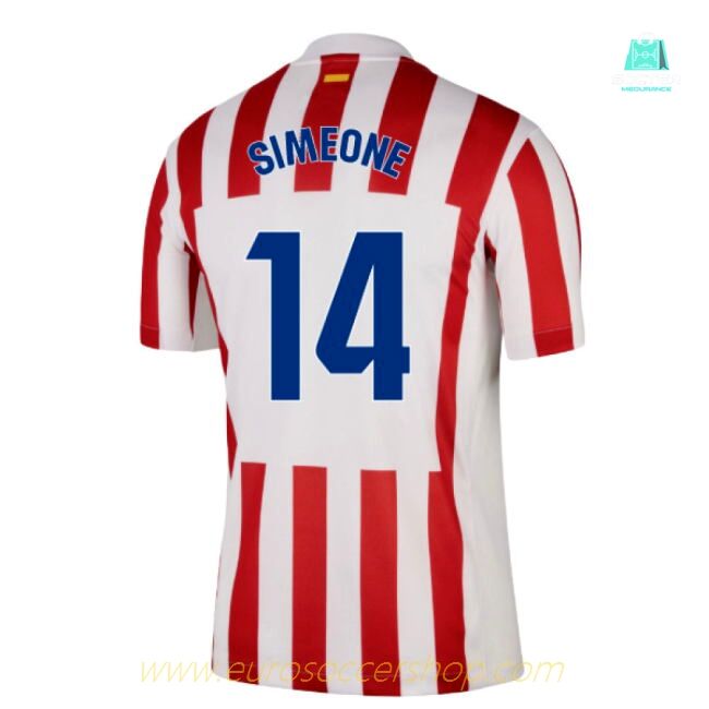 2025-2026 Atletico Madrid Home Shirt (Simeone 14)