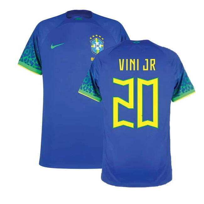 2025 Edition Performance Brazil Away Football Shirt (VINI JR 20)