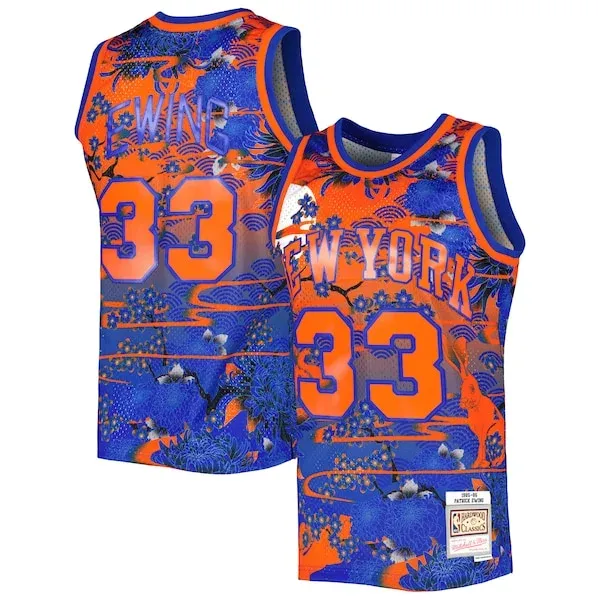 Patrick Ewing NYK Swingman Jersey - superior team-jersey - Blue
