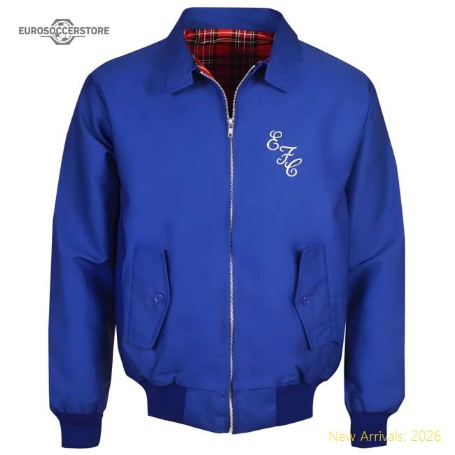 Official Everton Royal Harrington Jacket - Premium Quality Football