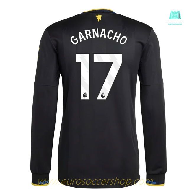 2025-2026 Man Utd Authentic Long Sleeve Third Shirt (Garnacho 17)