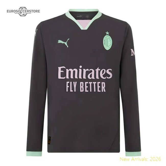2024-2025 Ac Milan Third Authentic Jersey Performance Fabric