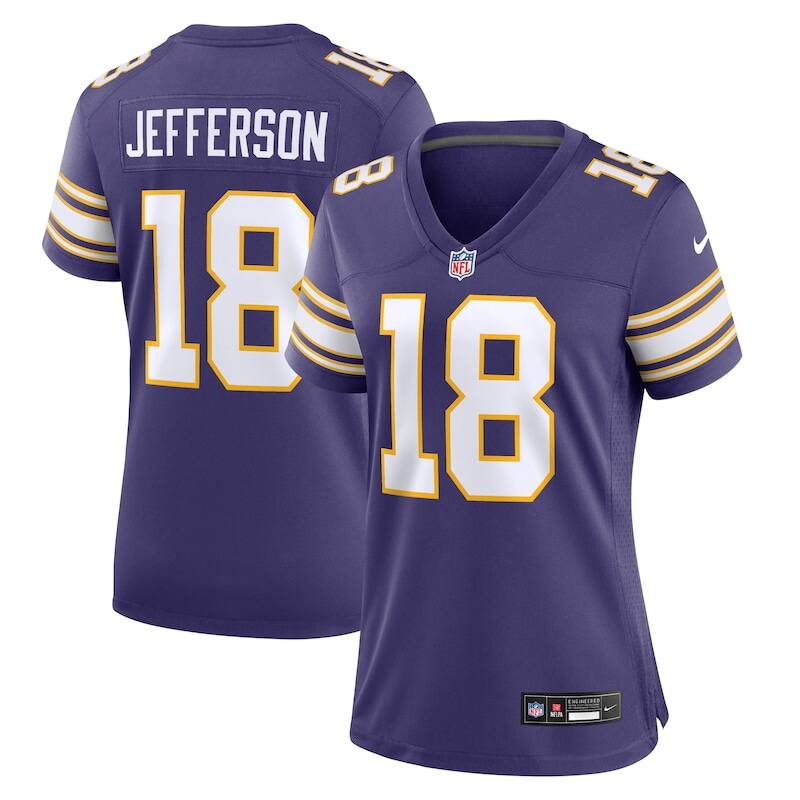 Justin Jefferson Minnesota Vikings Nike Women's Player Jerse...