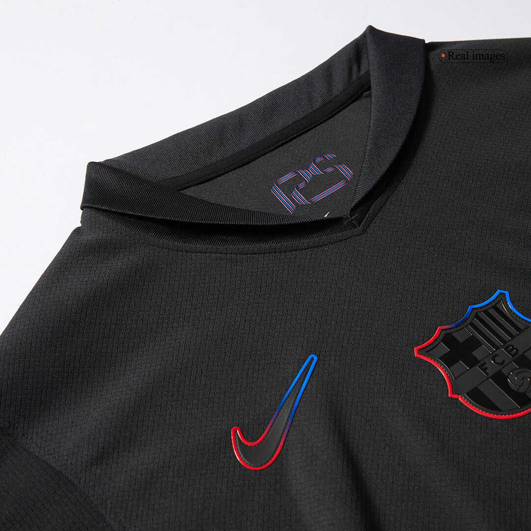 Barcelona Away Soccer Jersey 2024/25 - Spotify Logo Without TextAuthen