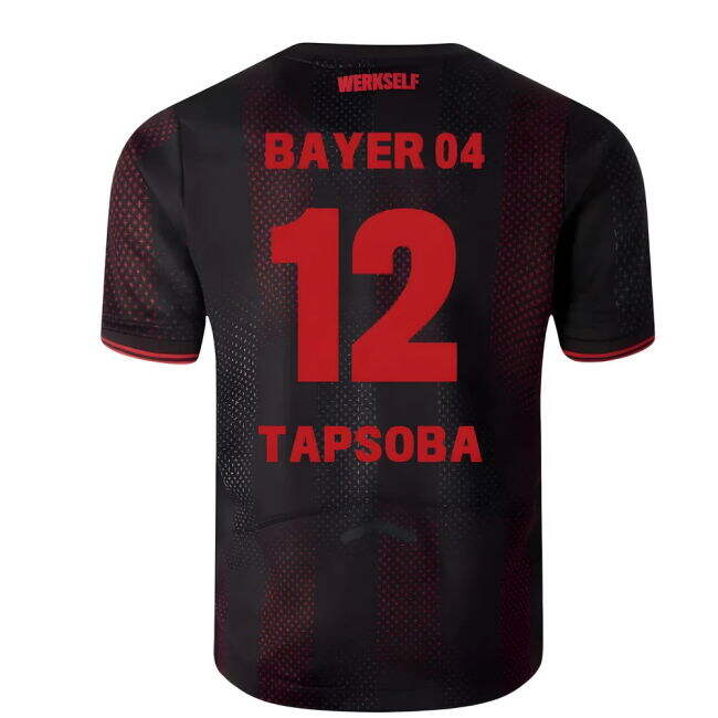 2025-2026 Bayer Leverkusen Home Shirt - Kids (Tapsoba 12)