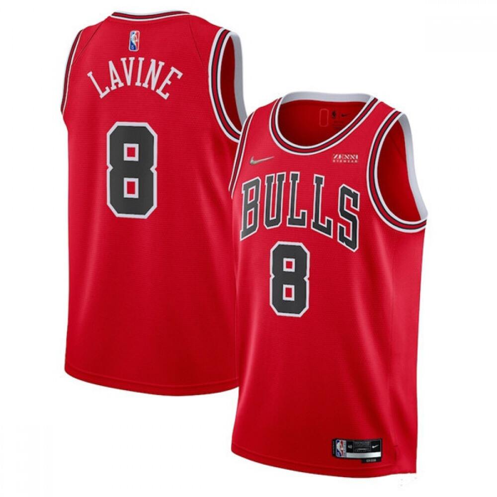 Elite Chicago Bulls Zach LaVine8 Red Jersey - Fan Favorite