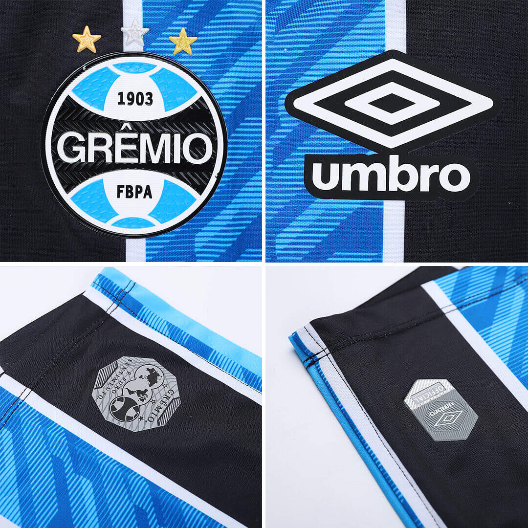 Grêmio 20-21 Home Blue Soccer Jersey Shirt - Official Replica 16012