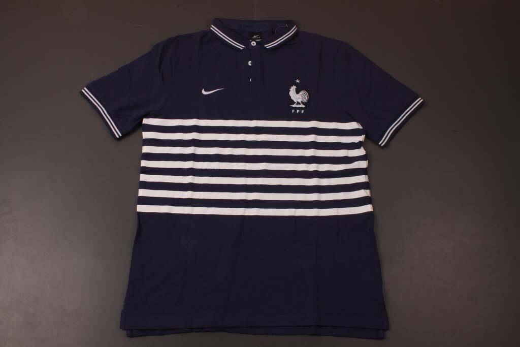 France 2014 Short Sleeve Blue Polo T-Shirt - Official Replica 15637