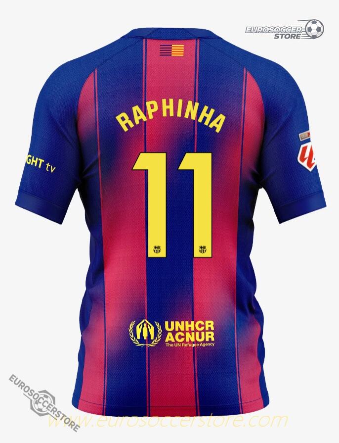 Ed Sheeran El Clásico BARCELONA RAPHINHA 11 Jersey 25-26