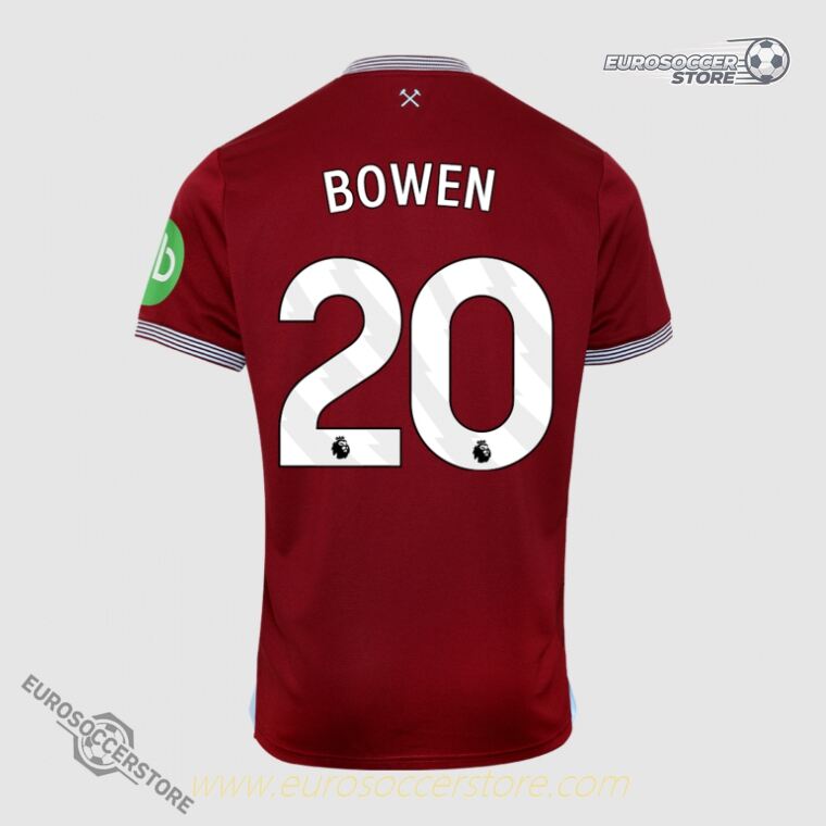 West Ham United 2025-26 Home Jersey with BOWEN 25 Printing