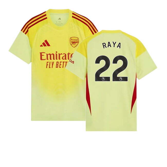 2025-2026 Arsenal Home Goalkeeper Shirt (Yellow) (Raya 22)