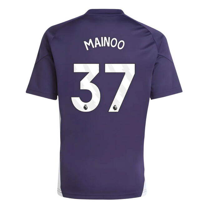 2025-2026 Man Utd Training Jersey (Aurora Plum) - Kids (Mainoo 37)