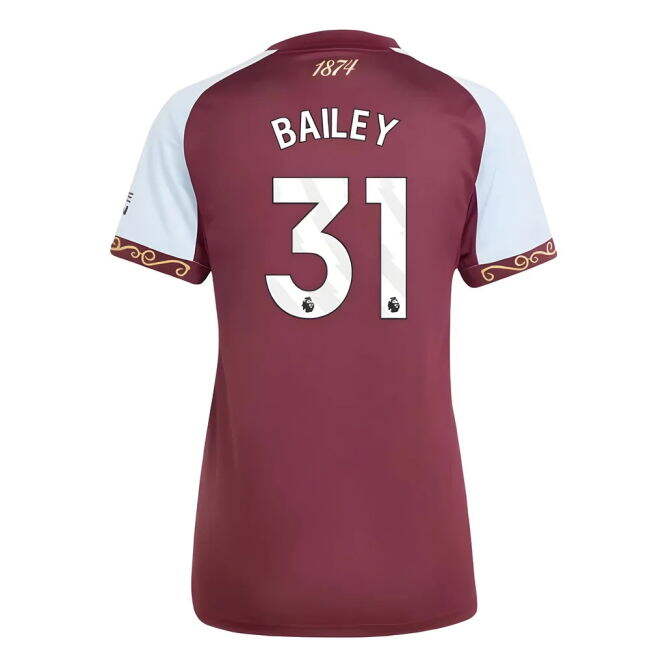 Aston Villa official style Home Shirt 2025-2026 (Female