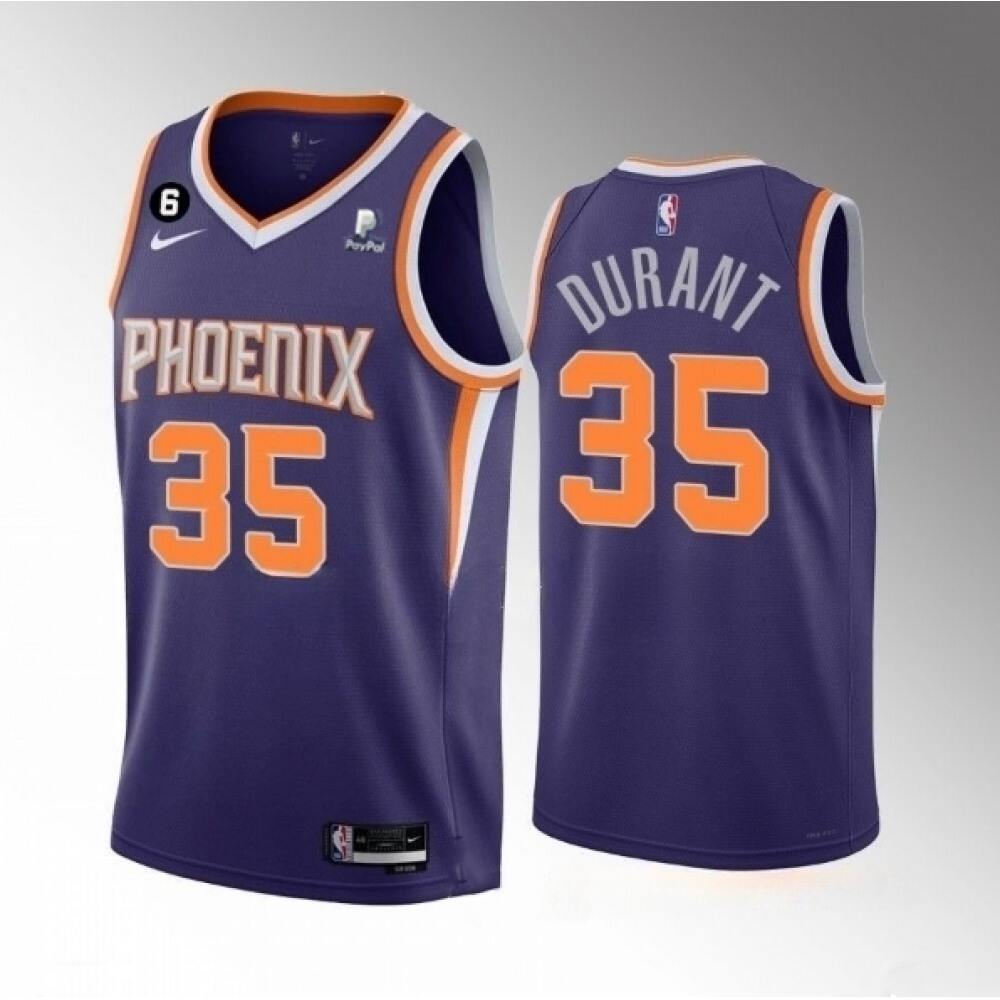 Collector's Item Premium Men's Suns #35 Kevin Purple Basketball Jersey