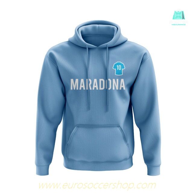 Diego Maradona Napoli Number Hoody (Sky)