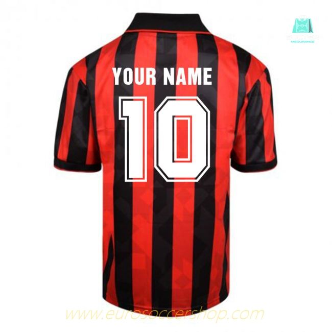 Score Draw AC Milan 1994 Retro Football Shirt (Your Name)