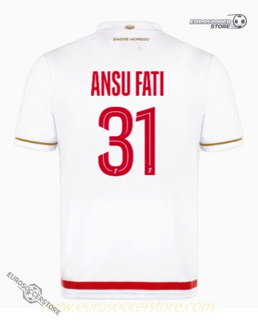 AS Monaco 25-26 Season Home Jersey - ANSU FATI #31