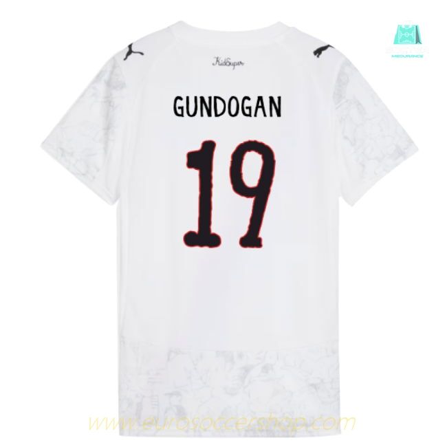 2025-2026 KIDSUPER x Manchester City CWC Shirt (White) - Womens (Gundogan 19)