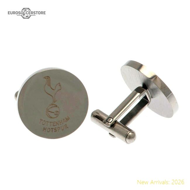 Premium Tottenham Hotspur Fc Stainless Steel Round Cufflinks