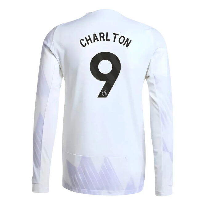 2025-2026 Man Utd Authentic Long Sleeve Away Shirt (Charlton 9) (Ma...