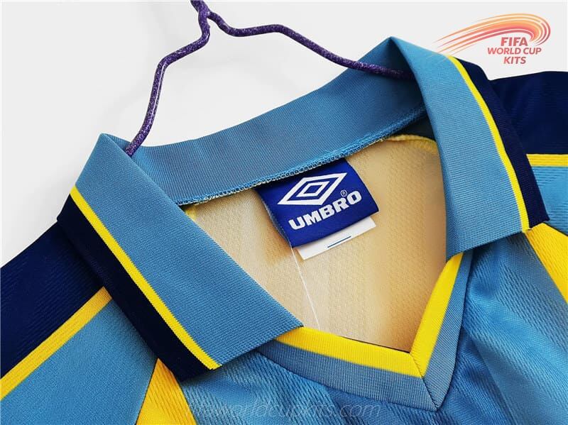 Chelsea 95-97 Away Yellow/Blue Football Kit