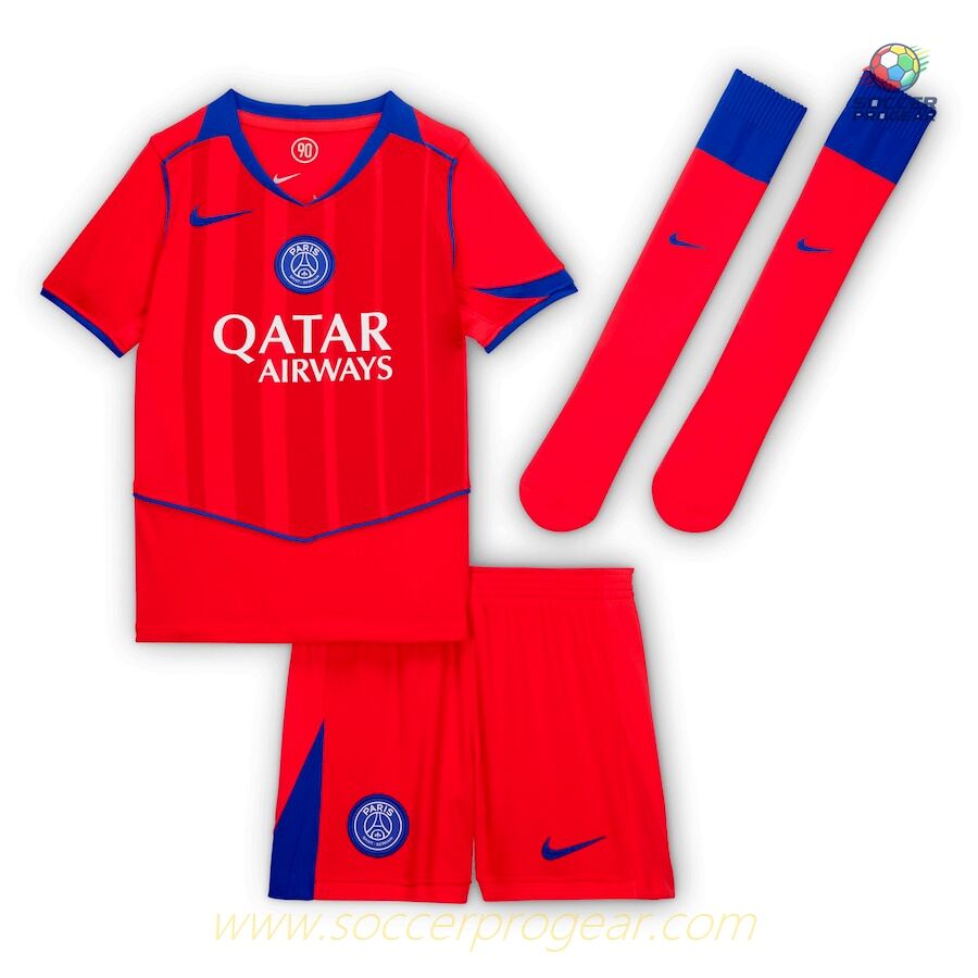 PSG Official Third 2025/26 Collection Zaire Emery Youth Jersey Set Team Jersey