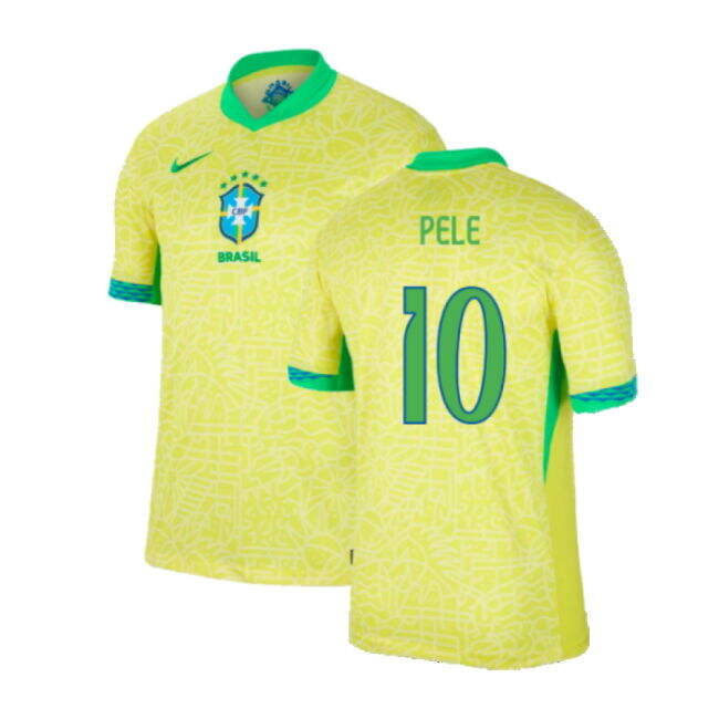 Player 2024-2025 Brazil Home Dri-Fit Adv Match Shirt (Pele 10)