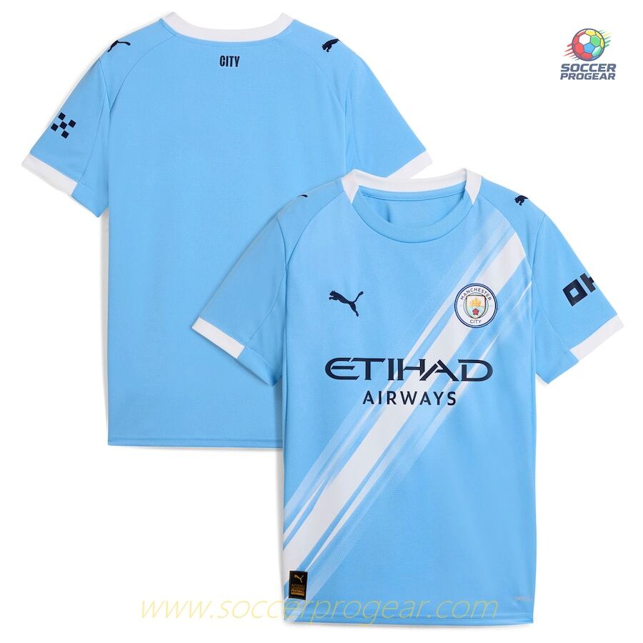 Manchester City Home Kids Edition Shirt 2025-26 Edition