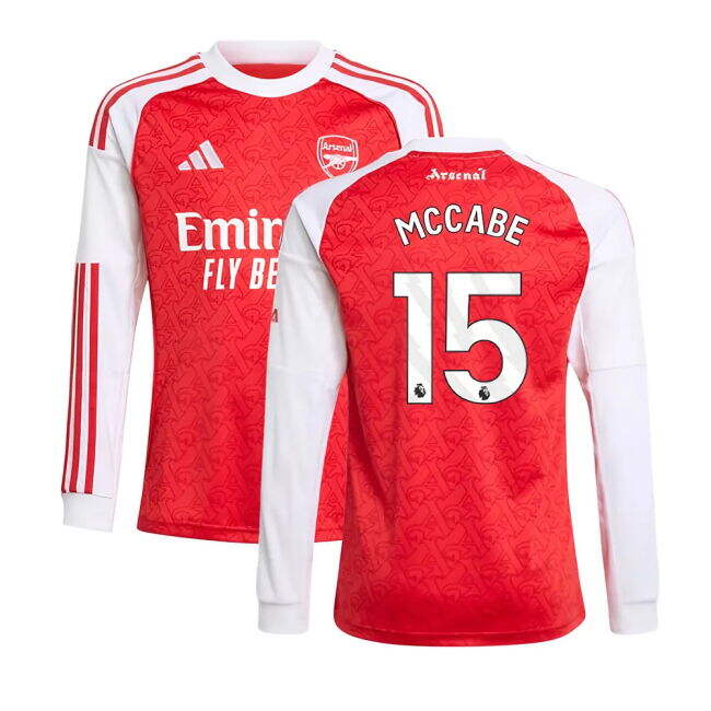 Arsenal Home Jersey 2025-20 McCabe 15 L M S Kids
