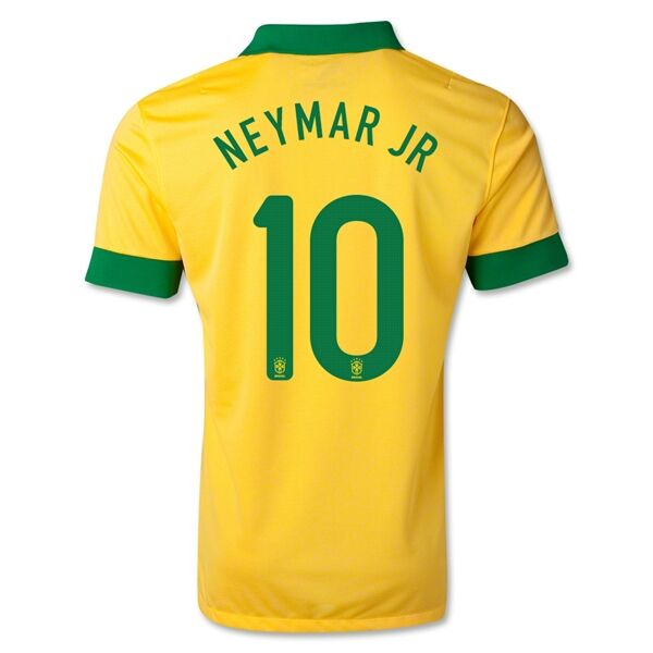 1314 Brazil 10 NEYMAR JR Yellow Home Jersey Shirt - Neymar Signature