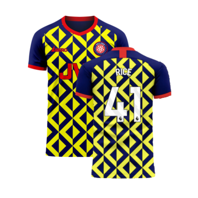 Football Away Concept Shirt Libero Rice #41 Premium Quality Replic...