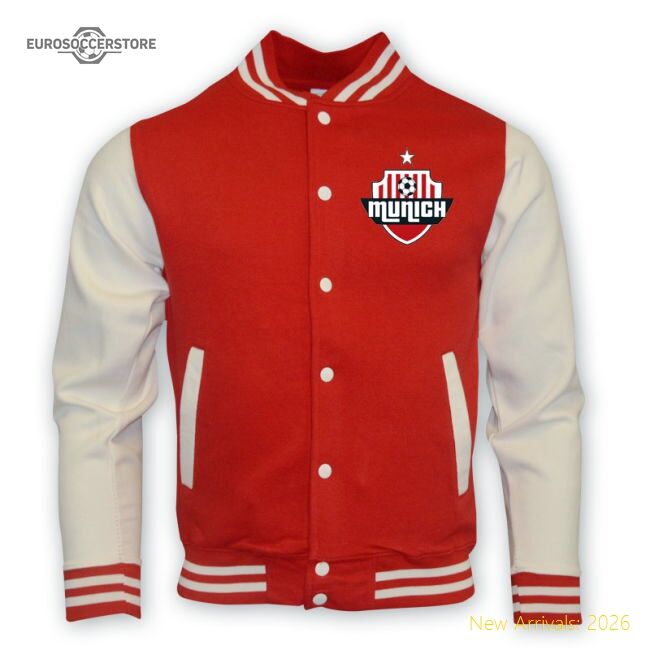 Bayern Munich College Baseball Jacket (red) - Unique Style