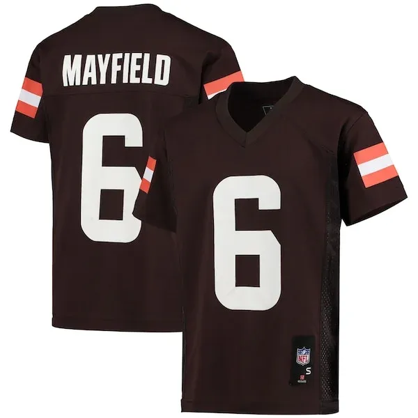 None Replica Football Jersey - Brown M | NFL fan gear | NFL Football