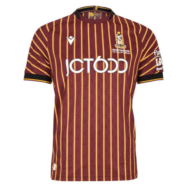 2025-2026 Bradford City Home Shirt (Your Name)