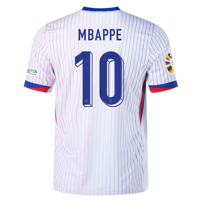 UEFA Euro 2024 France Away Football Shirt Soccer Jersey MBAPPE 10 -