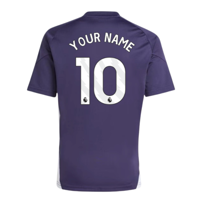 2025-2026 Man Utd Training Tee (Aurora Plum) (Your Name)