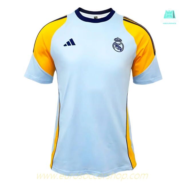 2024-2025 Real Madrid Training Tee (Glow Blue)