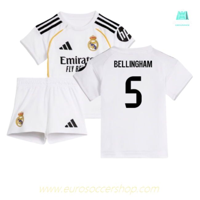 2025-2026 Real Madrid Home Baby Kit (Bellingham 5)