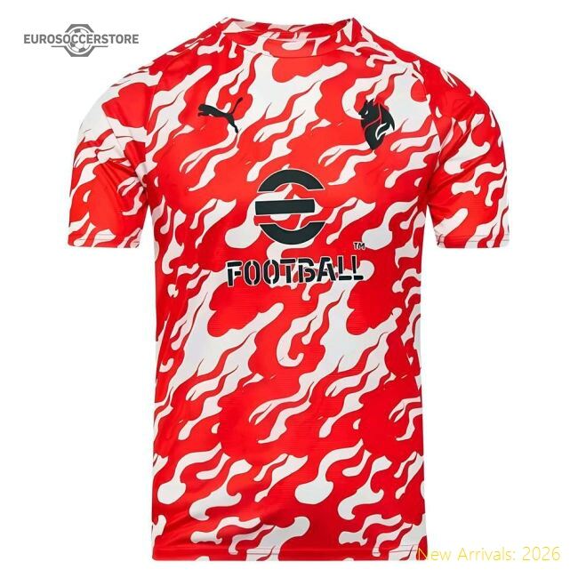 Exceptional 2025-2026 Ac Milan Warm Up Fan Jersey (white)