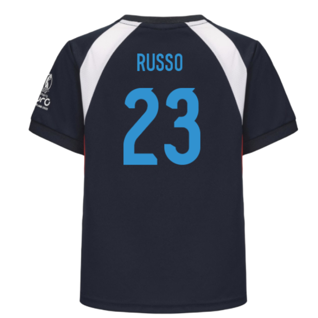 2025 England WEC Poly T-Shirt (Navy) - Kids (RUSSO 23)