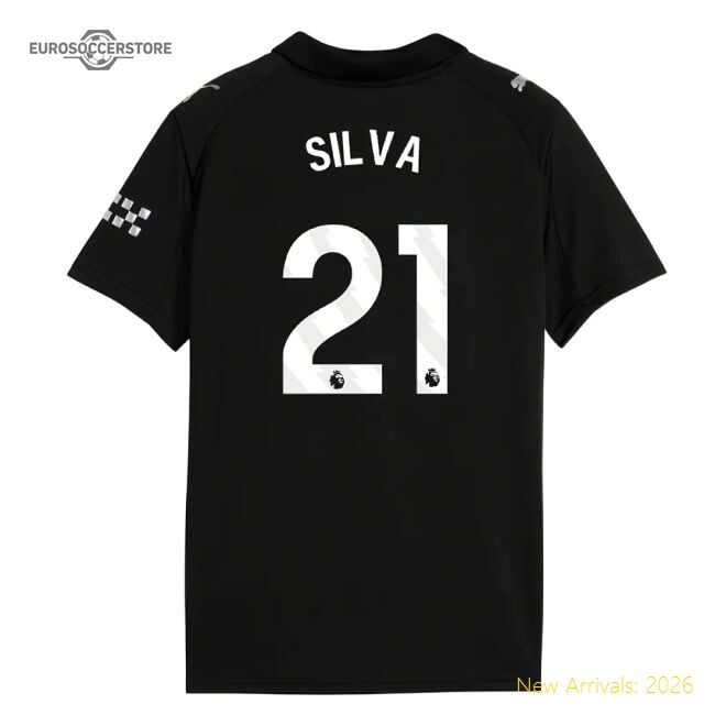 Authentic 2025-2026 Man City Away Mini Kit (silva 21) - Premium