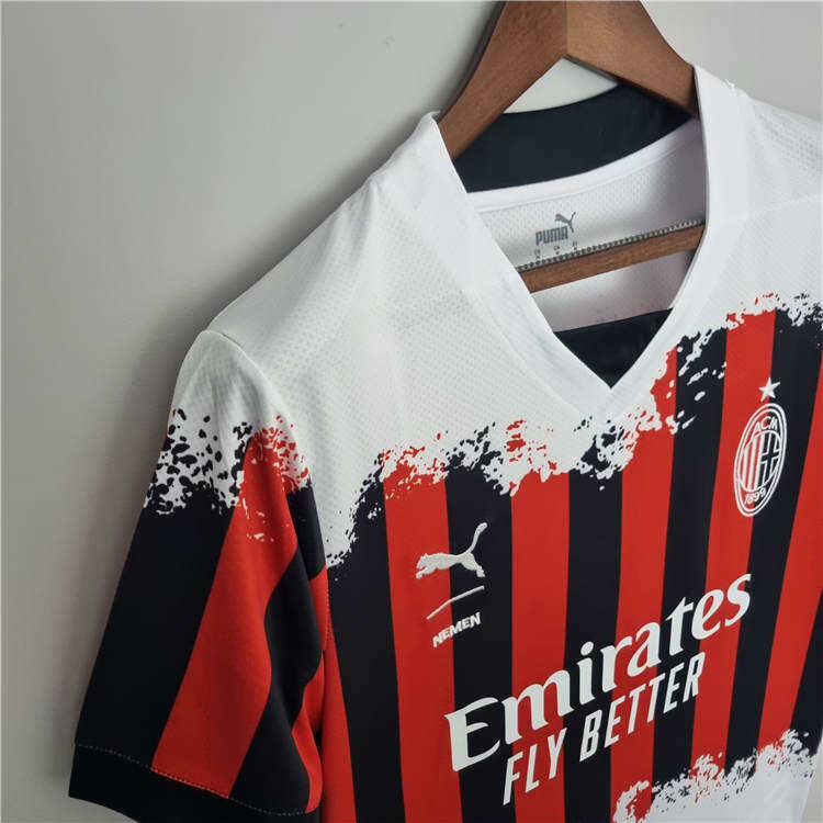2122 AC Milan PUMA X NEMEN Soccer Jersey Football Shirt - Official