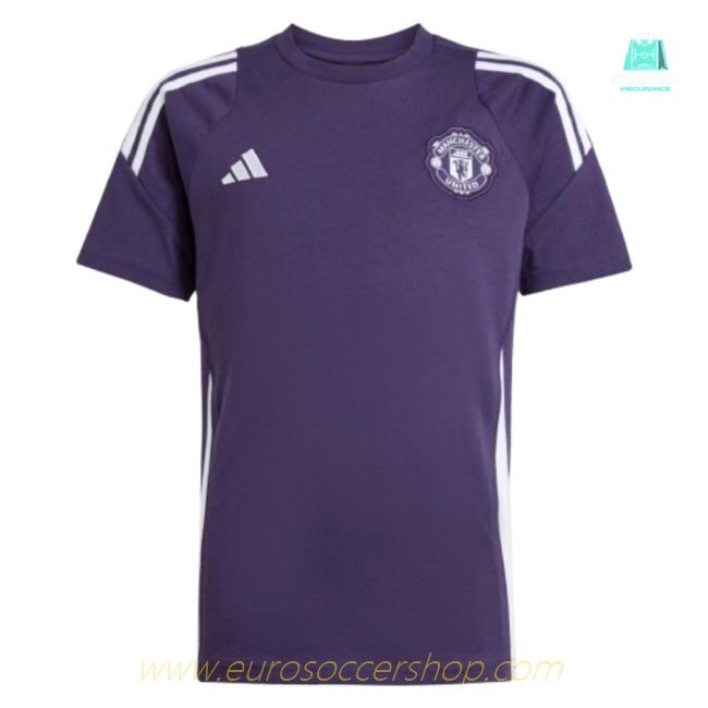 2025-2026 Man Utd Training Tee (Aurora Plum) - Kids (Mainoo 37)