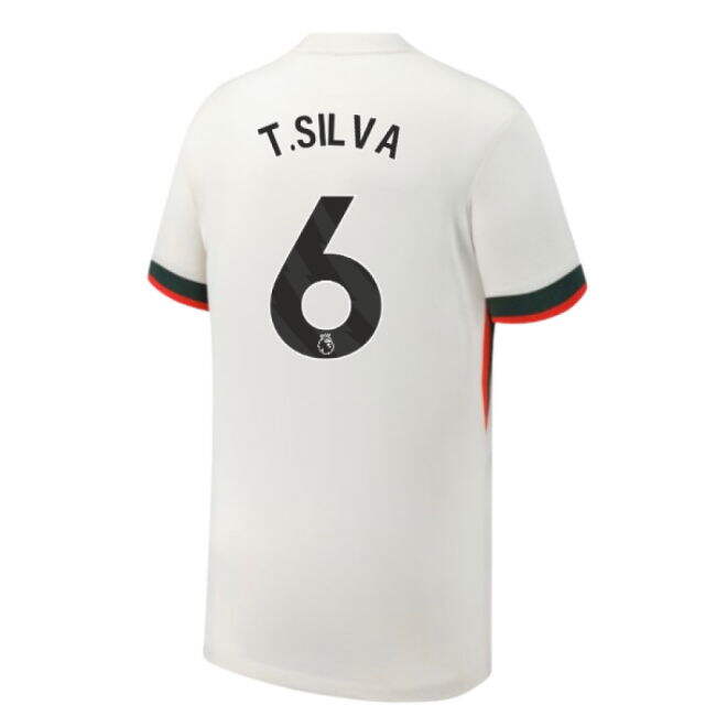 Chelsea Chelsea Away Shirt Kids T Silva #6 Top Tier Enthusiastic L...